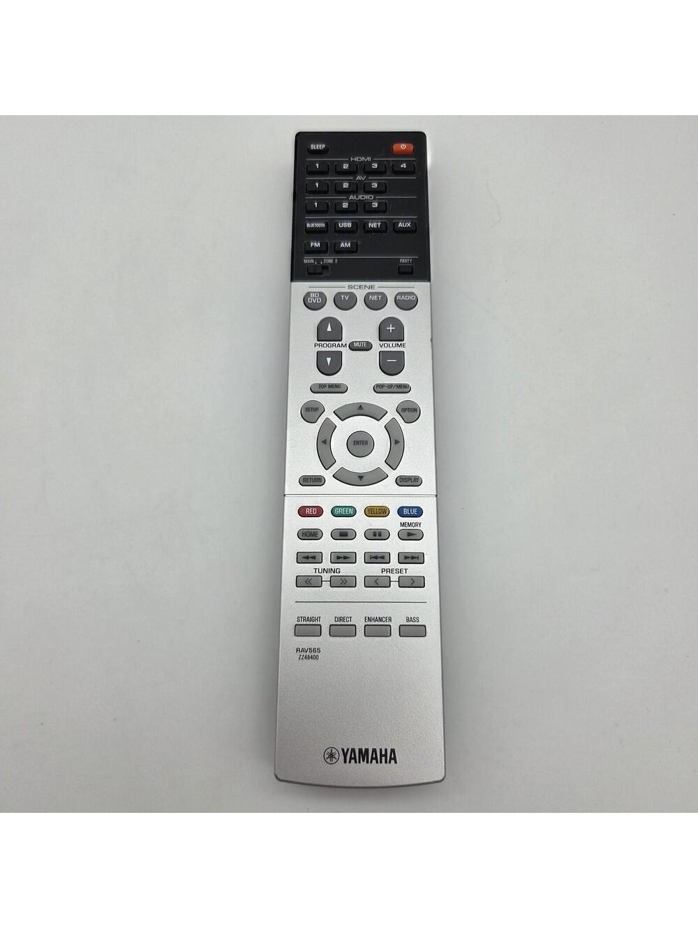 Genuine Yamaha Remote Control RAV565 ZZ48400 For RX-S602 Audio Receiver - Tested